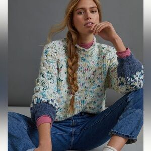 EUC Anthropologie Gaia knit sweater